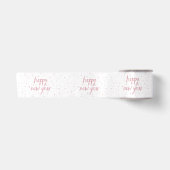 Penseelscript Faux Roos Gold Glitter Satijnen Lint (Voorkant)
