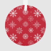 Penseelscript Merry-kerstfoto Rood Ornament (achterkant)