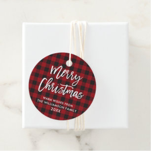 Penseelscript Merry Kerstrode Buffalo Pset Bedankjes Labels