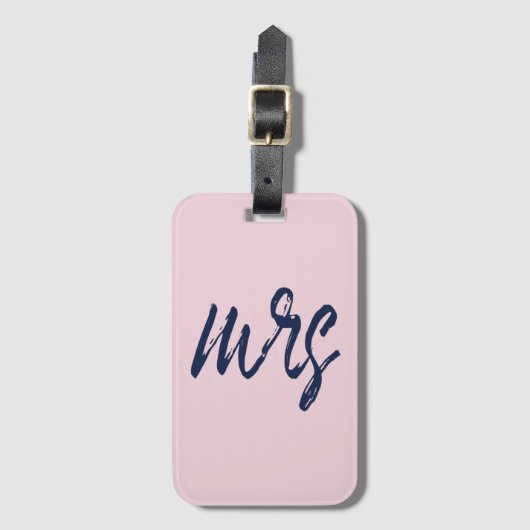 Penseelscript mevrouw ⎥ Bagagelabel (Voorkant (verticaal))