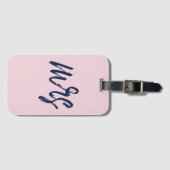 Penseelscript mevrouw ⎥ Bagagelabel (Voorkant (horizontaal))