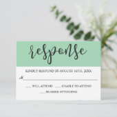 Penseelscript Modern RSVP (Staand voorkant)