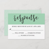 Penseelscript Modern RSVP (Voorkant / Achterkant)