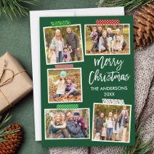 Penseelscript voor prettige kerstcadeautjes, groen