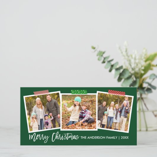 Penseelscript voor prettige kerstcadeautjes met gr feestdagenkaart (Staand voorkant)