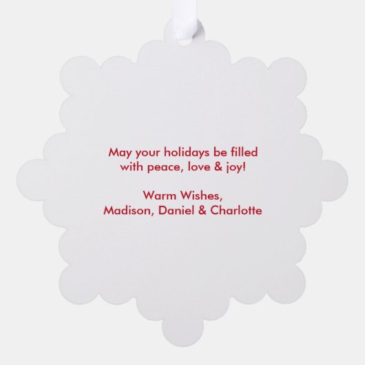 Penseelscript Waterverf Red Truck Vakantie Ornament Kaart (Achterkant)