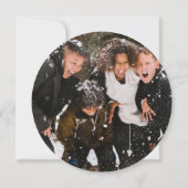 Penseelskunst met kerstversiering in Texas Feestdagenkaart (Achterkant)