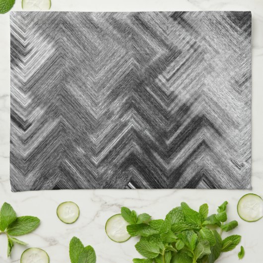 Penseelstaal keukenhanddoek door artiest C.L. Brui (Gevouwen)