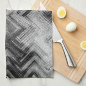 Penseelstaal keukenhanddoek door artiest C.L. Brui (Quarter Fold)