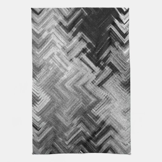 Penseelstaal keukenhanddoek door artiest C.L. Brui (Verticaal)