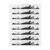 Penseelstreek 10 adreslabel wikkel (Vel)