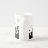 Penseelstreek 10 porselein kop (Achterkant)