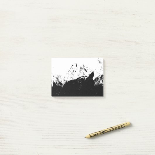 Penseelstreek 10 post-it® notes (Op bureau)