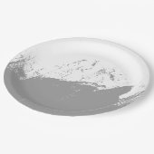 Penseelstreek 11 papieren bordje (Gekanteld)