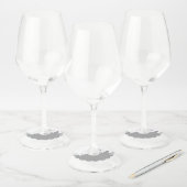 Penseelstreek 11 wijnglaslabel (Set)