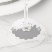 Penseelstreek 11 wijnglaslabel (Dichtbij)