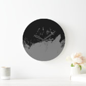 Penseelstreek 2 grote klok (Huis)