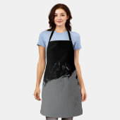 Penseelstreek 2 schort (Gedragen)