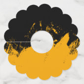 Penseelstreek 3 wijnglaslabel (Voorkant)