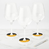 Penseelstreek 3 wijnglaslabel (Set)