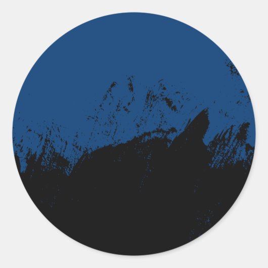 penseelstreek 8 ronde sticker (Voorkant)