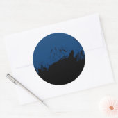 penseelstreek 8 ronde sticker (Envelop)