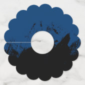 Penseelstreek 8 wijnglaslabel (Voorkant)