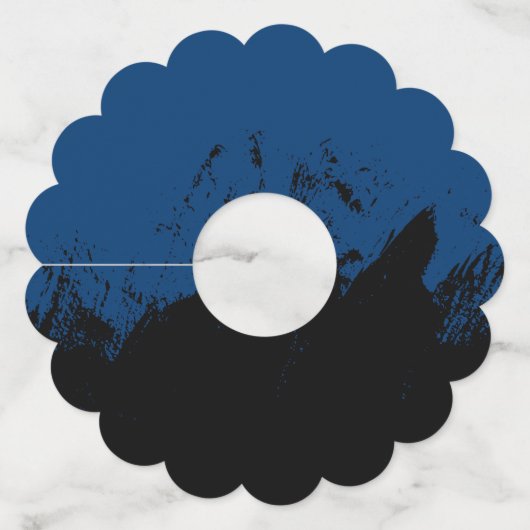 Penseelstreek 8 wijnglaslabel (Voorkant)