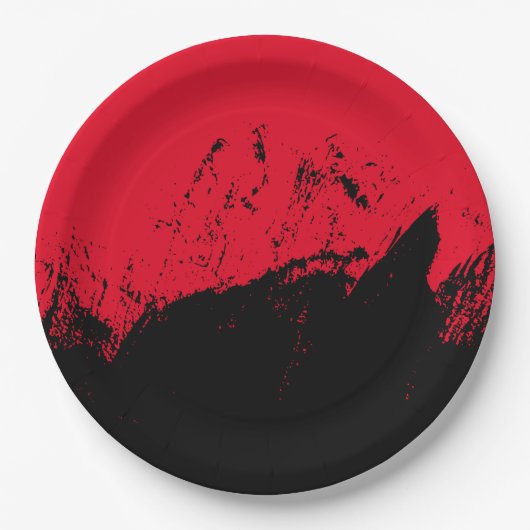 penseelstreek 9 papieren bordje (Voorkant)