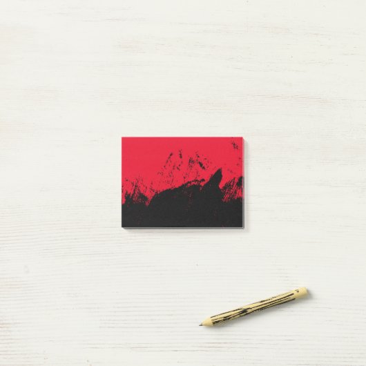 Penseelstreek 9 post-it® notes (Op bureau)