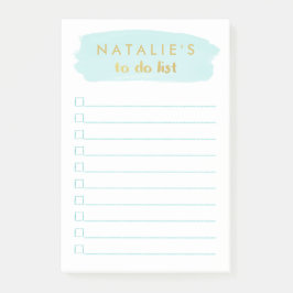 Penseelstreek aangepast om lijst te doen post-it® notes