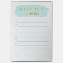 Penseelstreek aangepast om lijst te doen post-it® notes