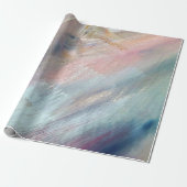 Penseelstreek Abstract Cadeaupapier (Uitgerold)