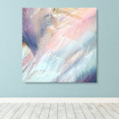 Penseelstreek Abstract Canvas Afdruk (Insitu (Houten vloer))