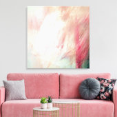 Penseelstreek Abstracte canvasprint Canvas Afdruk (Insitu (Woonkamer))