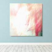 Penseelstreek Abstracte canvasprint Canvas Afdruk (Insitu (Houten vloer))