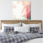 Penseelstreek Abstracte canvasprint Canvas Afdruk (Insitu (Slaapkamer))