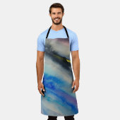 penseelstreek, Abstracte waterverf verven Schort (Gedragen)