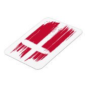 Penseelstreek Denemarken Vlag Magneet (Linkerzijde)