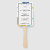 Penseelstreek en silhouet handwaaier (Achterkant)