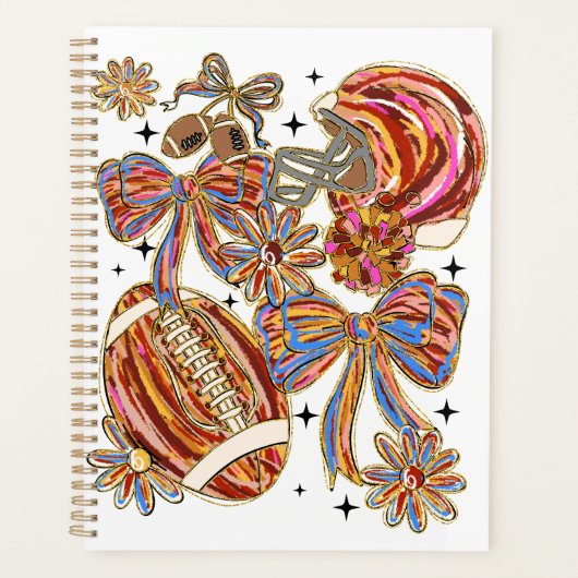 Penseelstreek Football Coquette Planner (Voorkant)