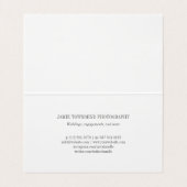 Penseelstreek - Foto's professionele fotograaf Visitekaartje (Binnenkant ongevouwen)