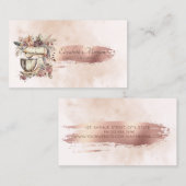 Penseelstreek  handgereedschap Bloemmenger Visitekaartje (Voorkant / Achterkant)