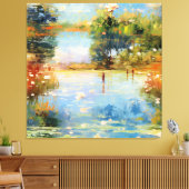 penseelstreek magie canvas afdruk (Insitu (Woonkamer))