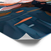 penseelstreek magie poster (Hoek)