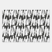 Penseelstreek, natte verf, droge borstel, blauw, B Inpakpapier Vel (Voorkant 2)