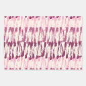 Penseelstreek, natte verf, droge borstel, blauw, B Inpakpapier Vel (Voorkant)