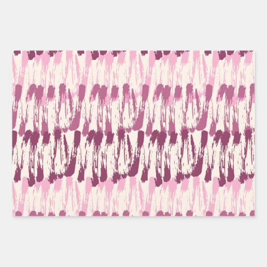 Penseelstreek, natte verf, droge borstel, blauw, B Inpakpapier Vel (Voorkant)