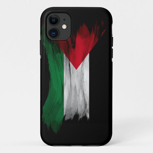 Penseelstreek onder Palestijnse vlag, nationale vl Case-Mate iPhone Case (Achterkant)