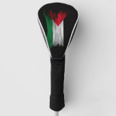 Penseelstreek onder Palestijnse vlag, nationale vl Golfheadcover (Voorkant)